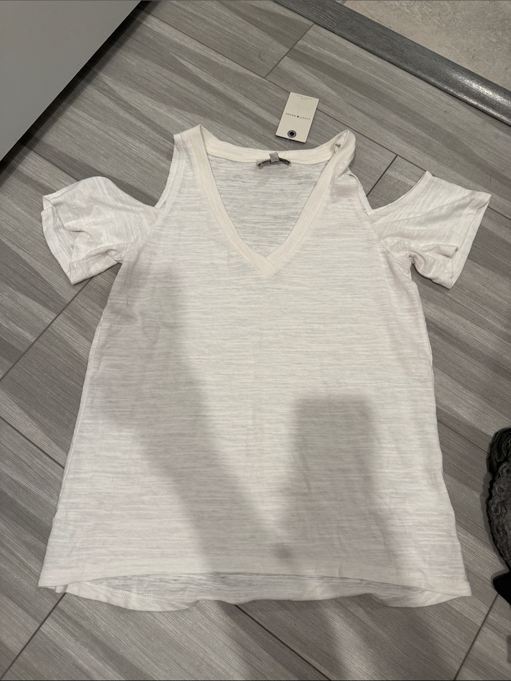 Lucky Brand cold shoulder top